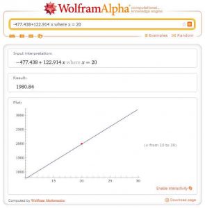 wolframalpha calculate volume